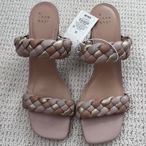 Brand new w tags Target braided heels size 10